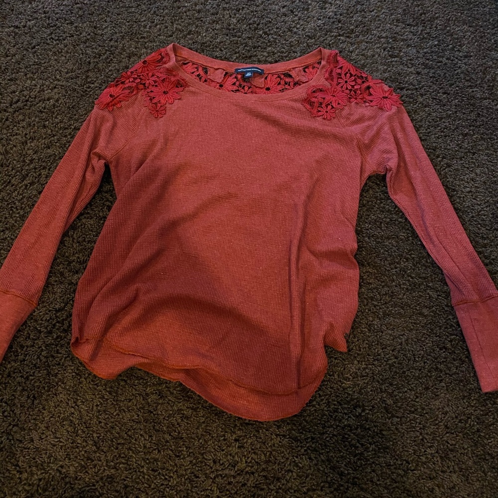 American eagle waffle shirt